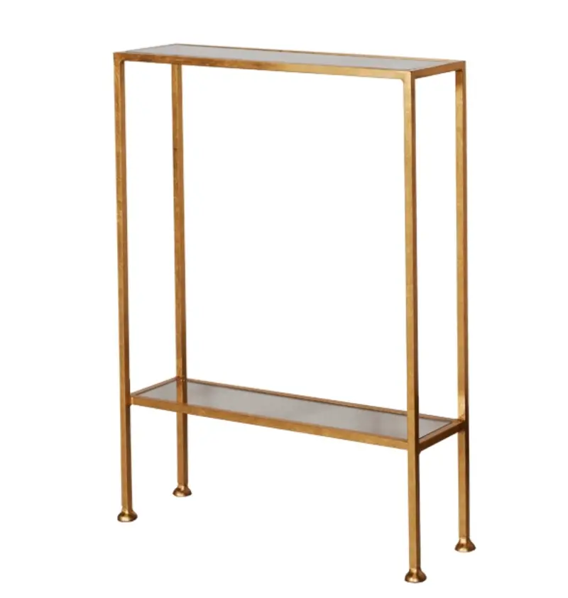 Porter Two Tier Gold Leaf Side Table 1