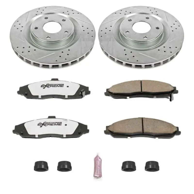 Power Stop 05-07 Cadillac Xlr Front Z26 Street Warrior Brake Kit 1