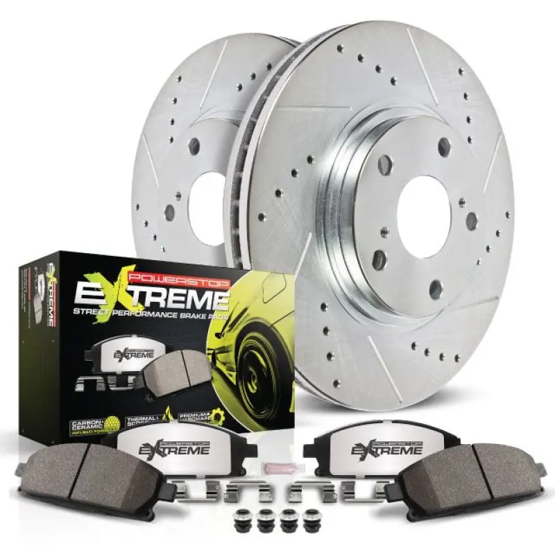 Power Stop 05-07 Cadillac Xlr Front Z26 Street Warrior Brake Kit 2