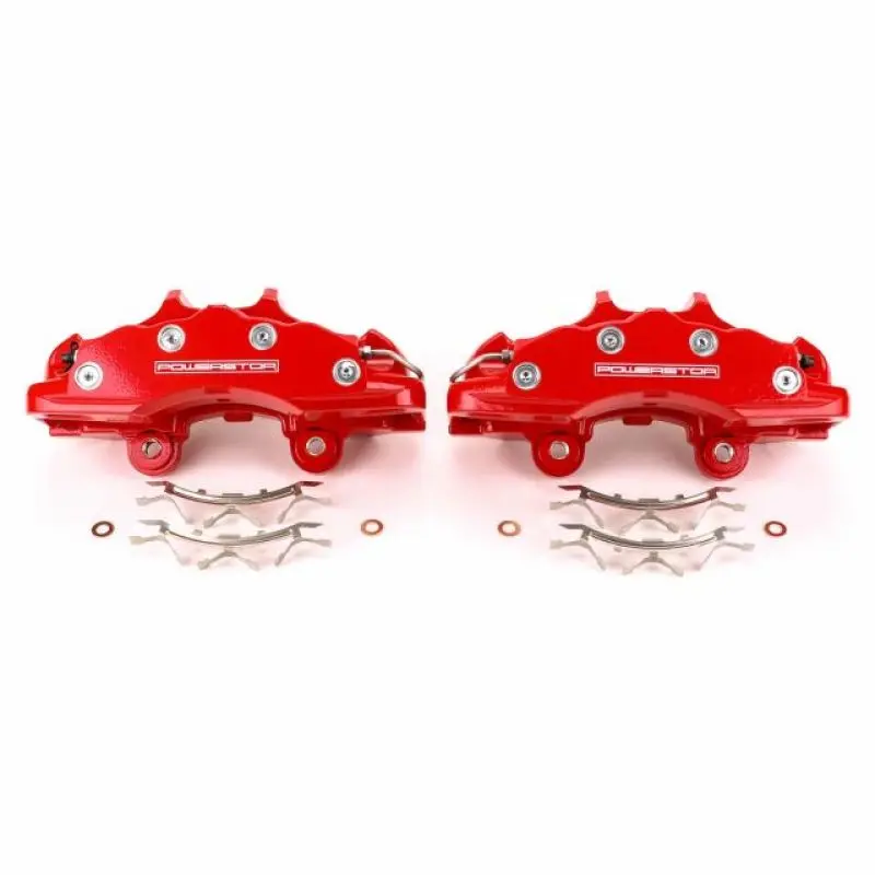 Power Stop 06-13 Chevrolet Corvette Front Red Calipers - Pair 2