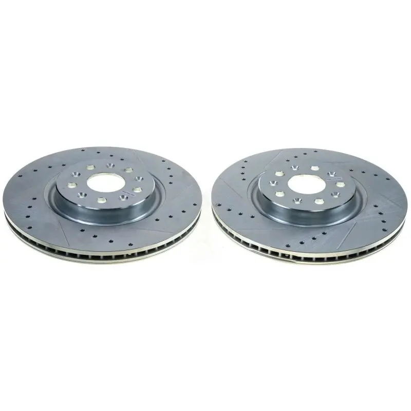 Power Stop 20+ Chevrolet Corvette Rear Evolution Drilled & Slotted Rotor - Pair Stingray Z51 1