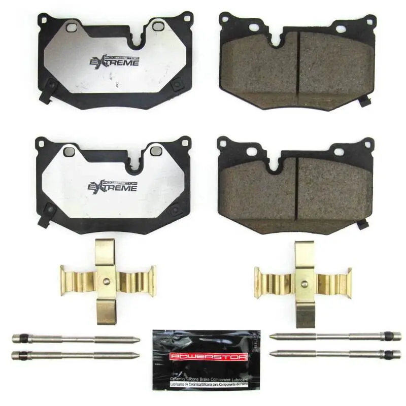 Power Stop 2020 Chevrolet Corvette C8 Z51 Rear Z26 Extreme Street Brake Pads W/Hardware 1