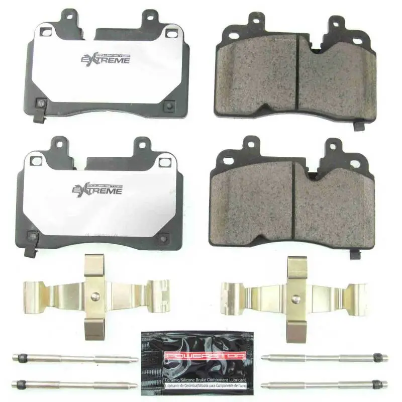 Power Stop 2020 Chevrolet Corvette Front Z26 Extreme Street Brake Pads W/Hardware 1