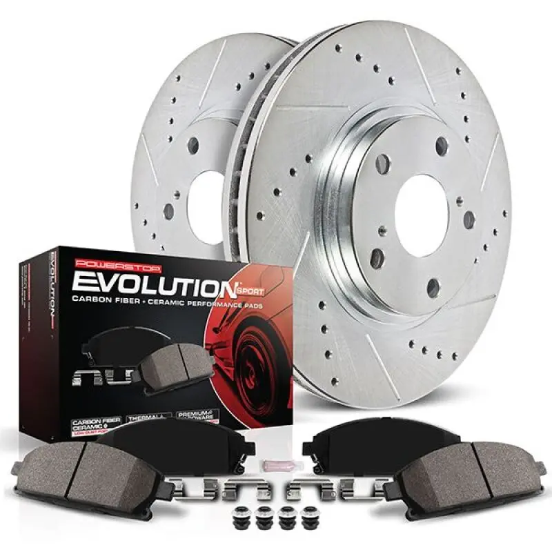 Power Stop 21-23 Ford Mustang Front Z23 Evolution Brake Kit 1