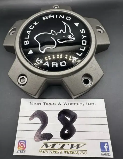 Qty 1 Black Rhino Center Cap Gunmetal C-534-2, 5-Lug 1