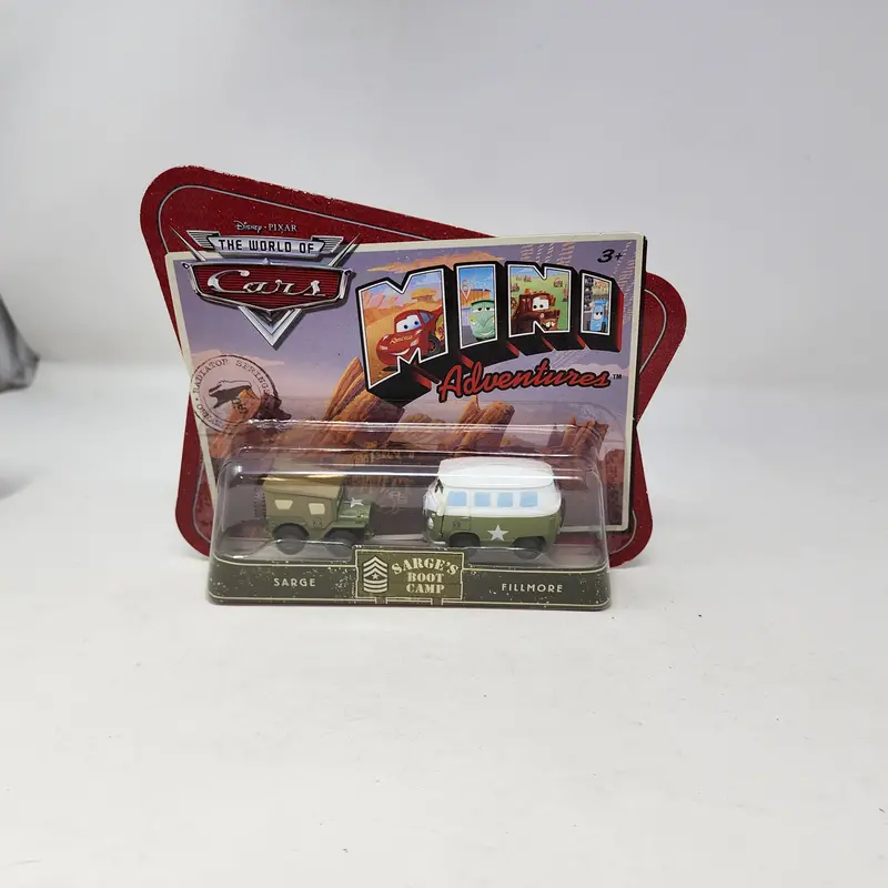 Ramone & Fillmore *  Sarge's Boot Camp * Disney Pixar The World Of Cars Mini Adventures 1