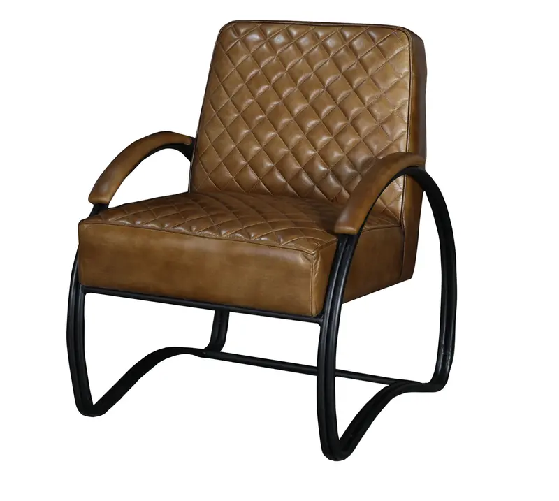 Ravenna Leather Lounge Chair - Matthew Izzo Collection 1