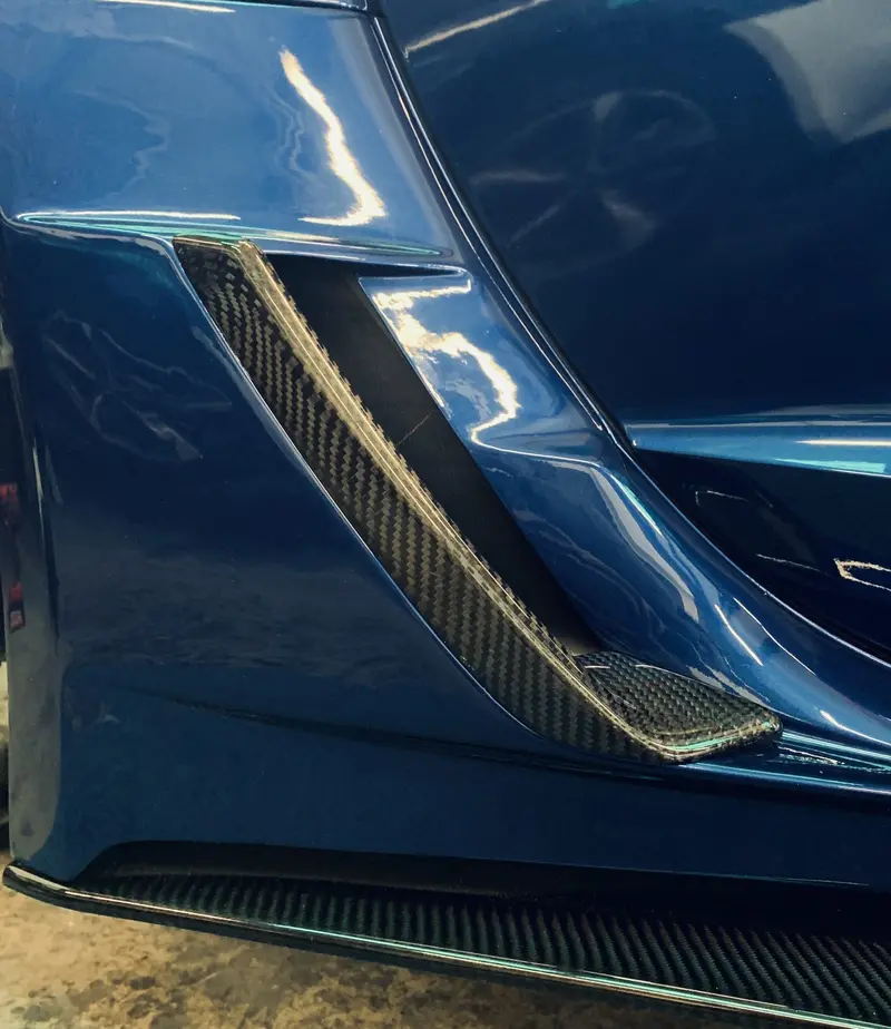 Rear Air Duct Brake Vent Carbon Fiber C7 Corvette Z06 / Grand Sport 2014 + 2