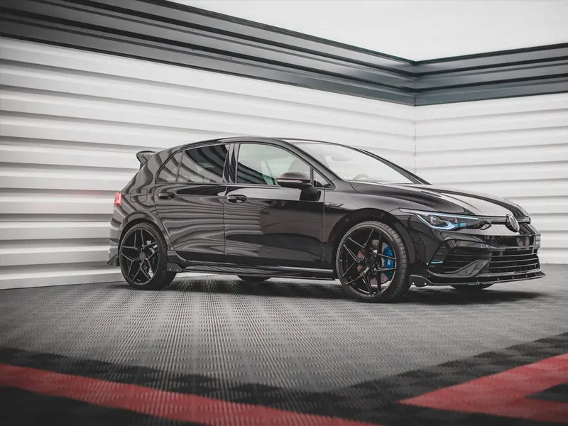 Rear Side Splitters V.2 + Flaps Vw Golf R Mk8 1