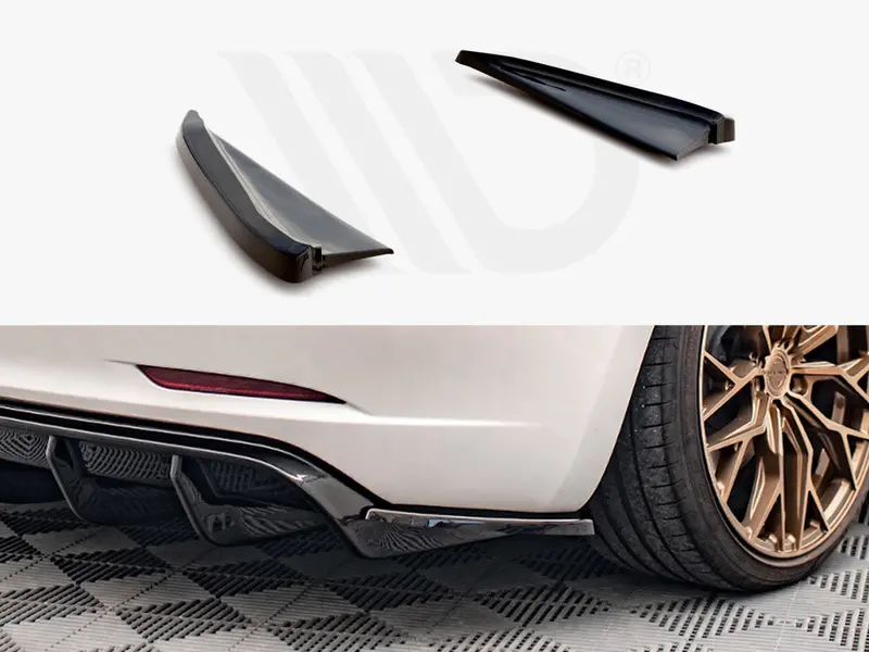 Rear Side Splitters V.2 Tesla Model 3 1