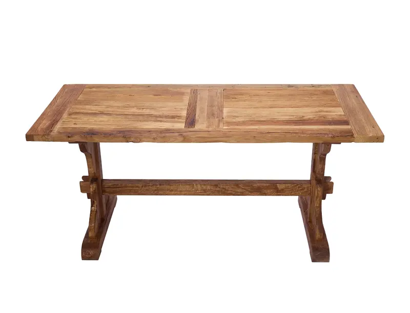 Reclaimed Elm Wood Monestary Dining Table 1
