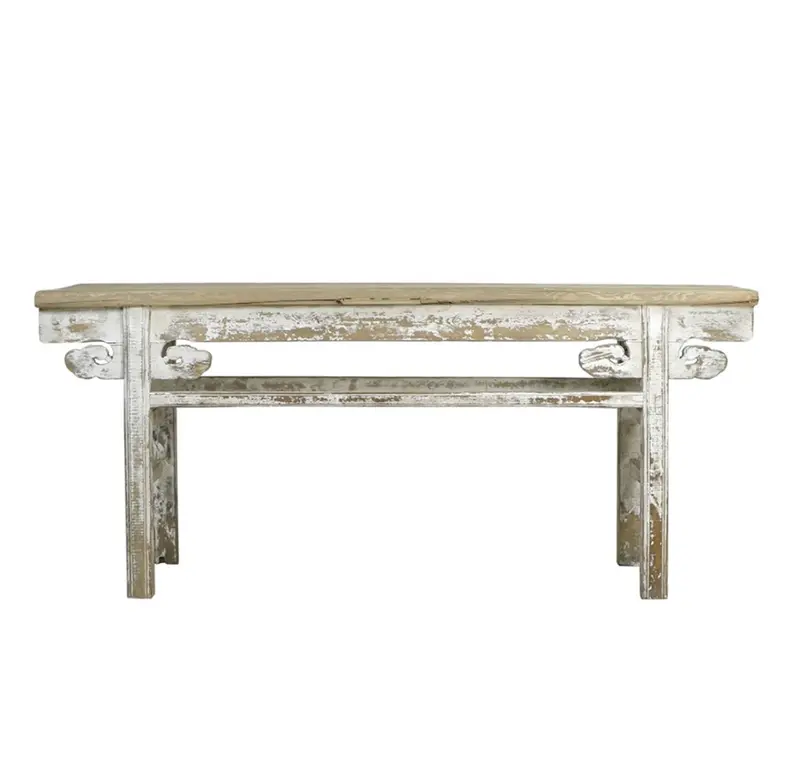 Reclaimed Pine Wood Chinese Console Table - Matthew Izzo Collection 1