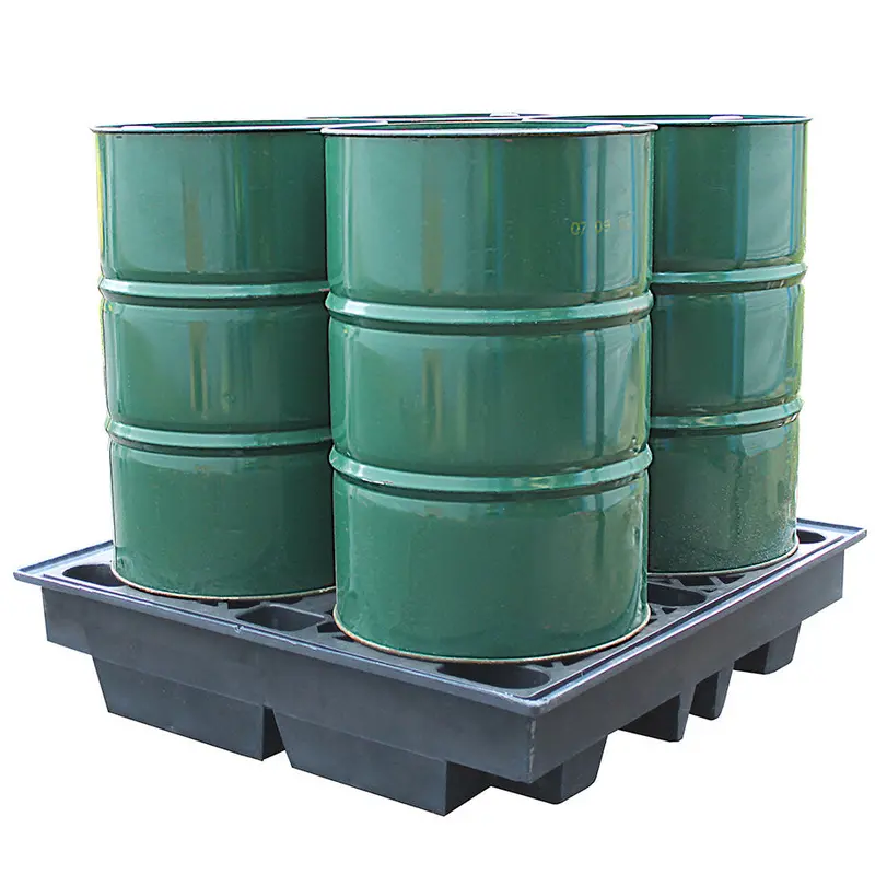 Recycled Low Profile Spill Pallet (For 4 X 205Ltr Drums) - Bp4lr 1