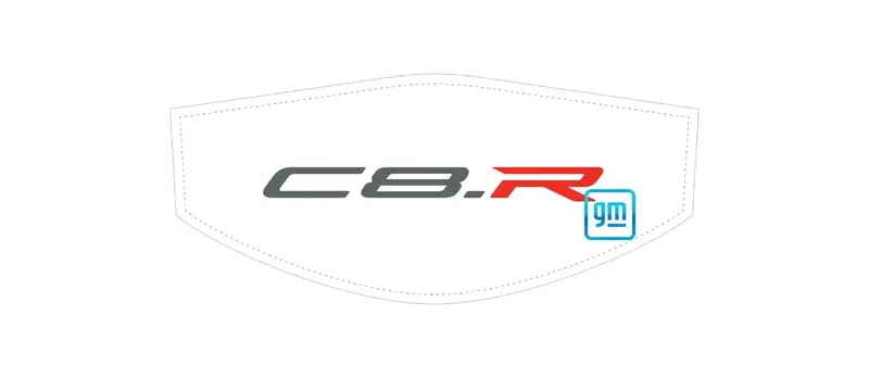 Red And White C8.R Trunk Cover Convertible Or Coupe 1