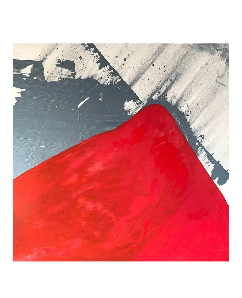 "Red Mountain" Oil Painting On Canvas By Matthew Izzo 1