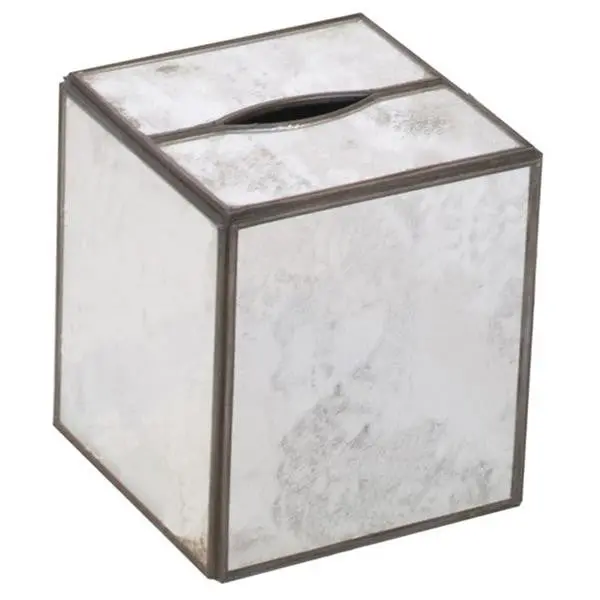 Regency Antique Mirror Tissue Box Cover  - Three Trim Options 1