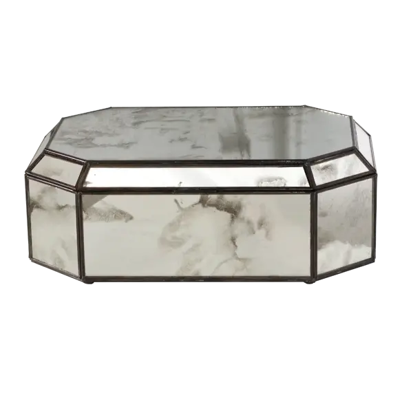 Regency Octagonal Antique Mirror Box 1