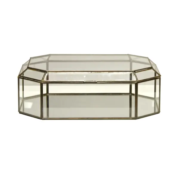 Regency Octagonal Clear Glass Box 1