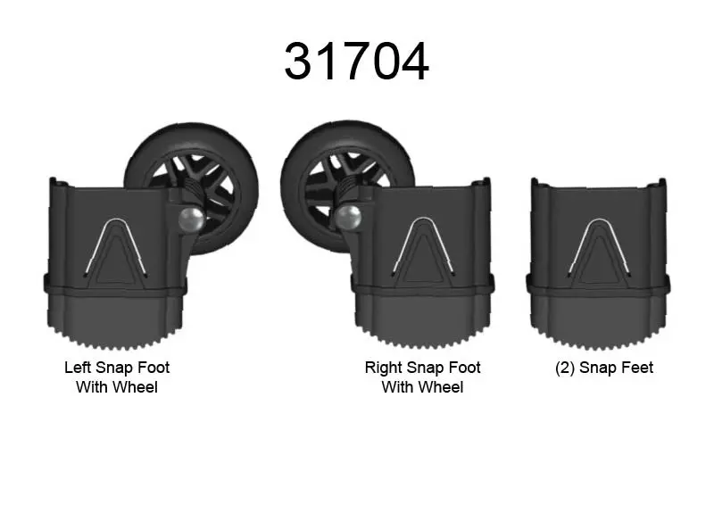 Replacement Outer Foot Kit For Quantum Ladder 1