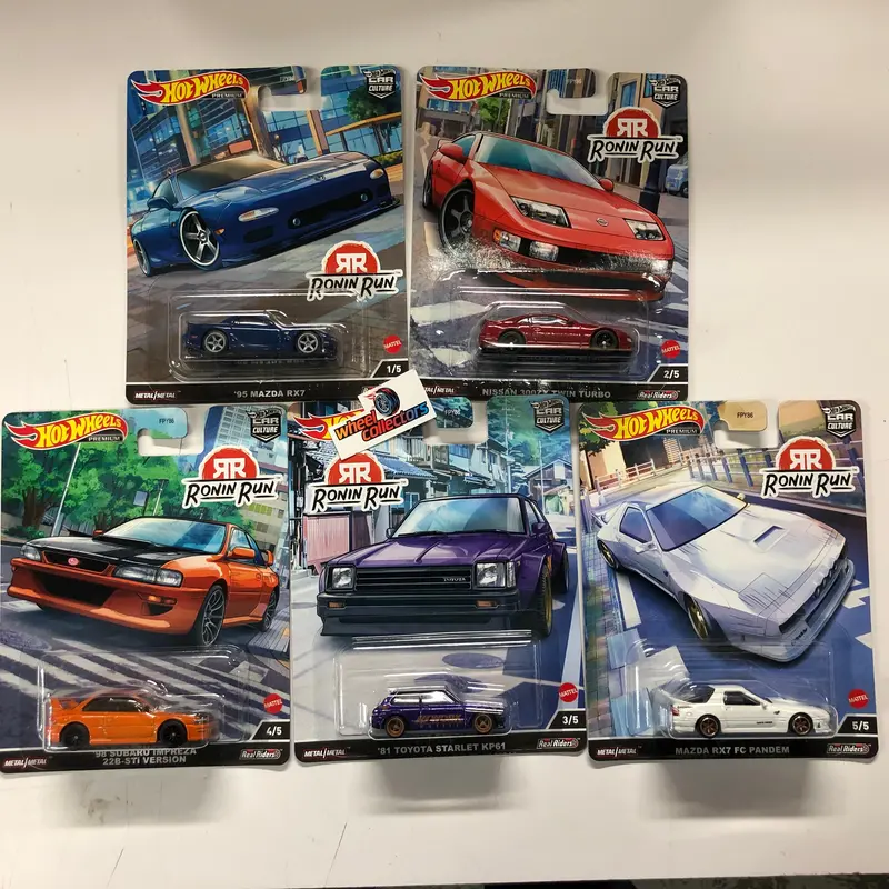 Ronin Run 1 * Complete 5 Car Set * 2022 Hot Wheels Car Culture 1
