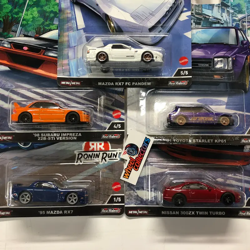 Ronin Run 1 * Complete 5 Car Set * 2022 Hot Wheels Car Culture 2