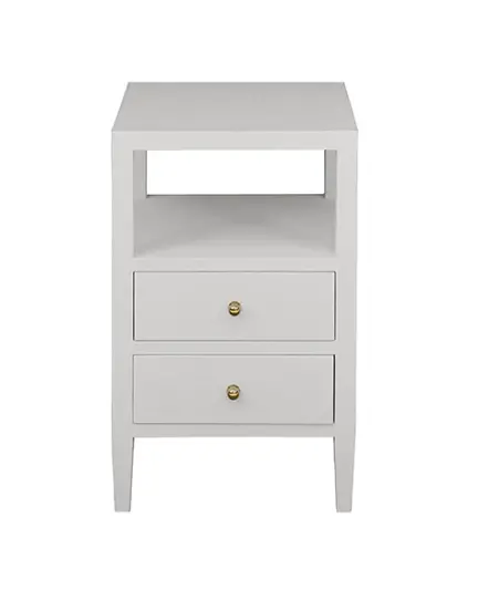 Roscoe Two Drawer Side Table - Four Color/Finish Options 1