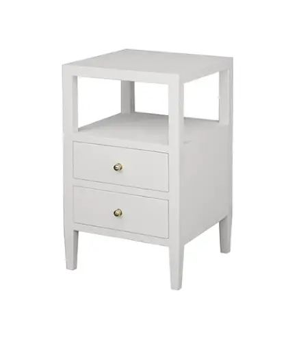 Roscoe Two Drawer Side Table - Four Color/Finish Options 2