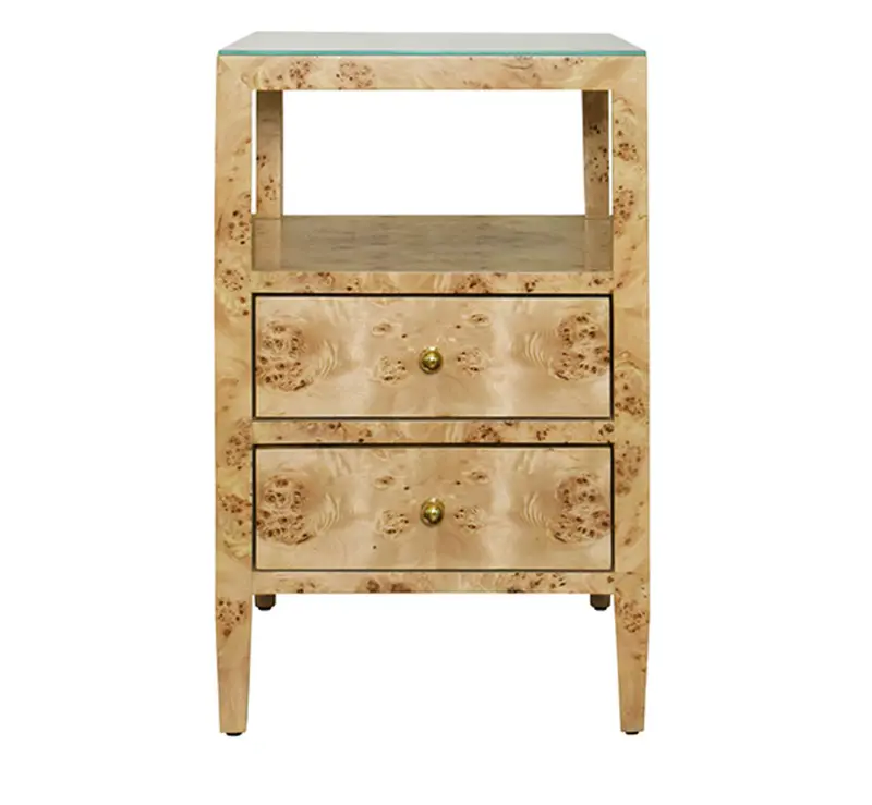 Roscoe Two Drawer Side Table - Four Color/Finish Options 4