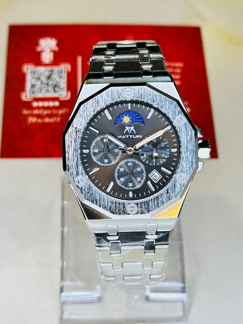 Royal Oak Silver Grey Chronograph Waterproof Watch 2