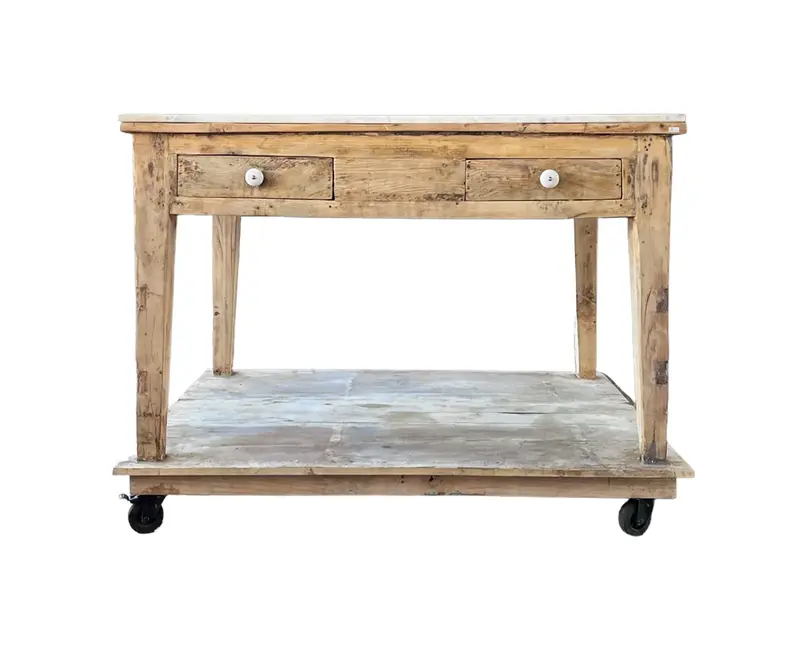 Rustic Kitchen Island - Matthew Izzo Collection 1