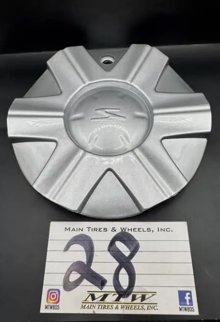 Sacchi S1 Hypersilver 615770F-1 Wheel Rim Silver Center Cap With Screw 1