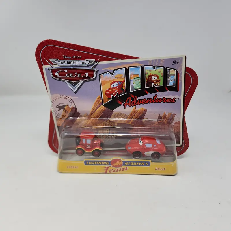 Sally & Mcqueen *  Mcqueen's Team * Disney Pixar The World Of Cars Mini Adventures 1