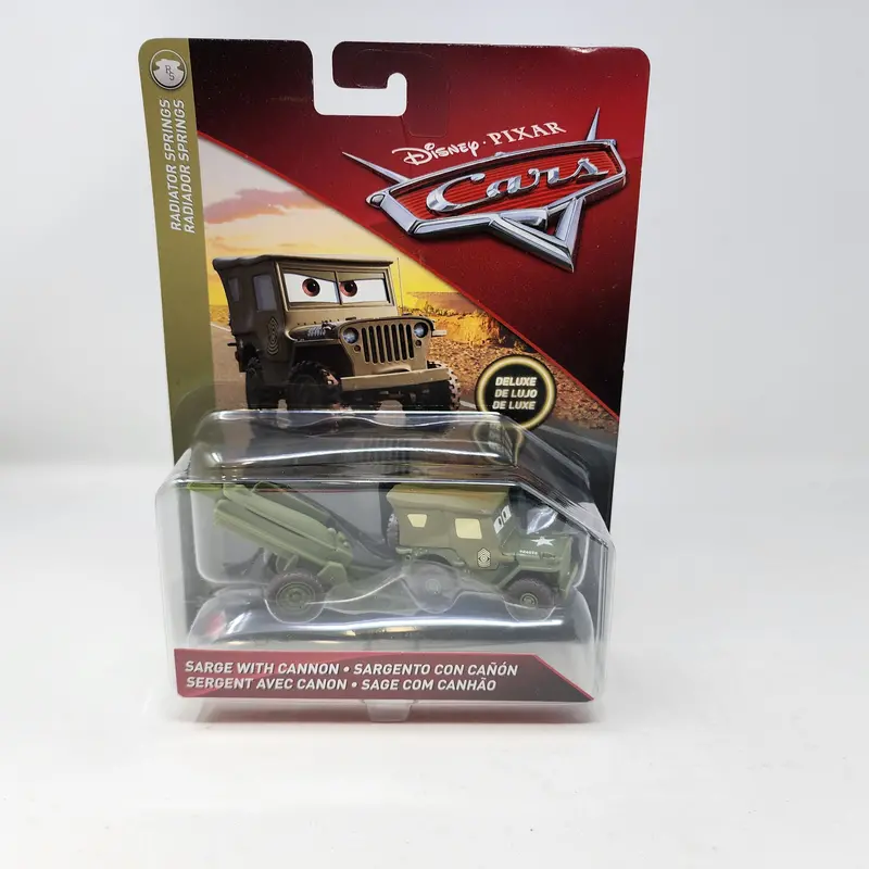 Sarge With Cannon * Disney Pixar Cars * Deluxe Series 1