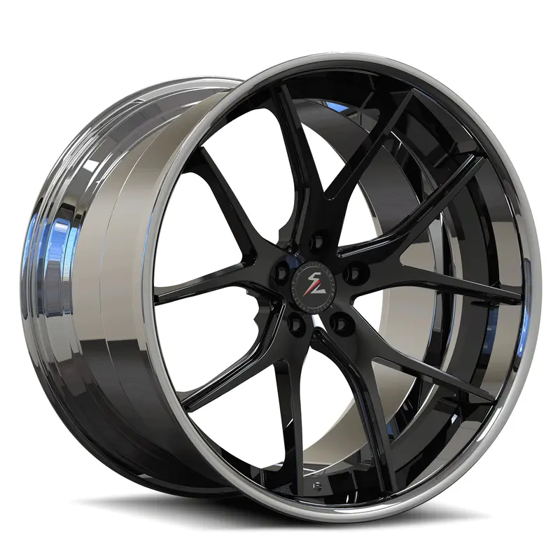 Sc-04 Custom Super Concave Chrome, Luxury Gold Wheels 1