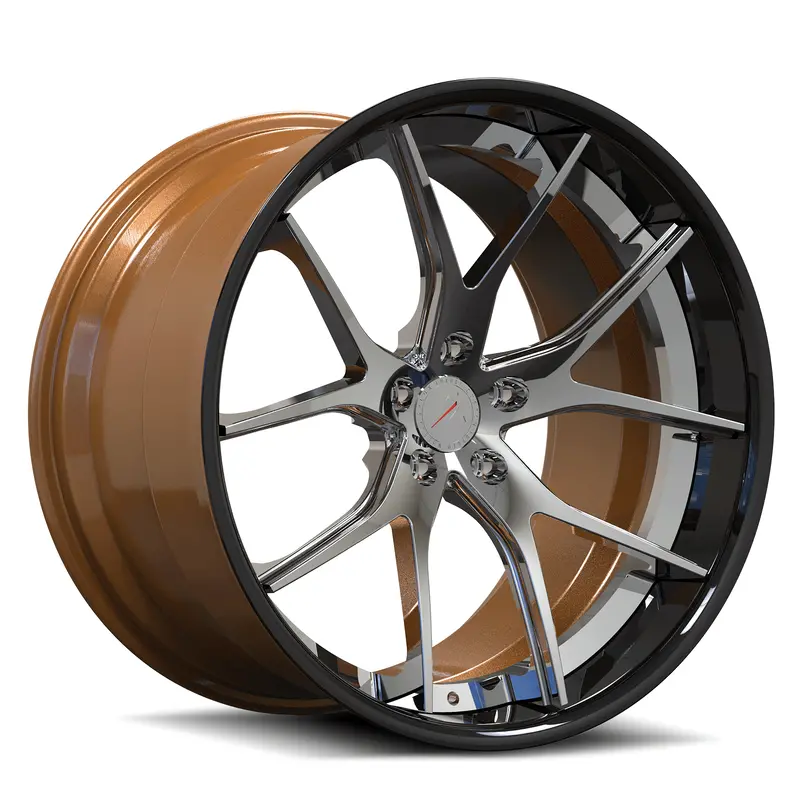 Sc-04 Custom Super Concave Chrome, Piano Black Wheels 1