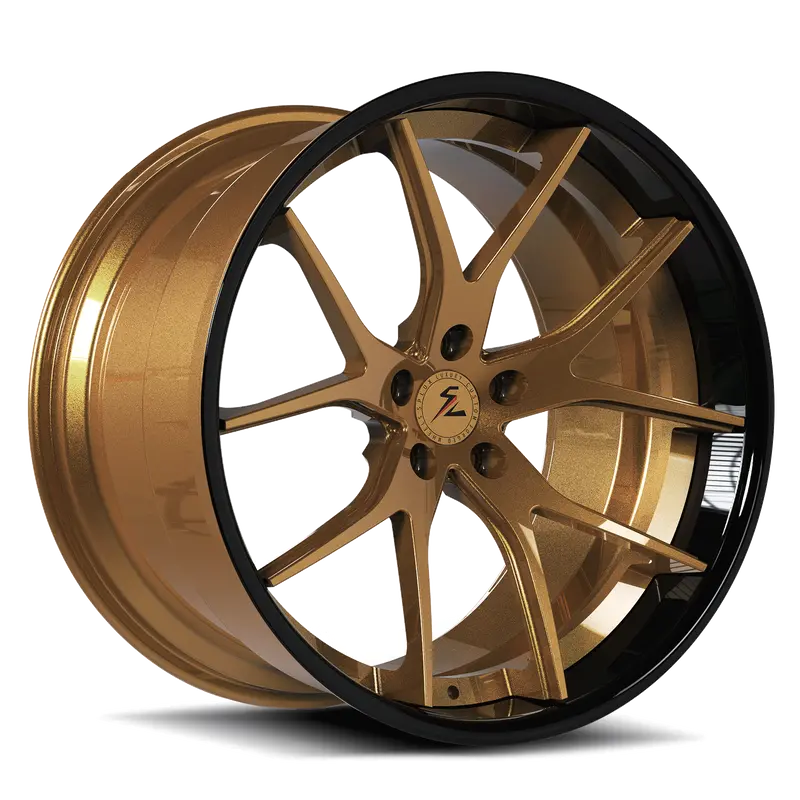 Sc-04 Custom Super Concave Piano Black, Red Bronze Wheels 1