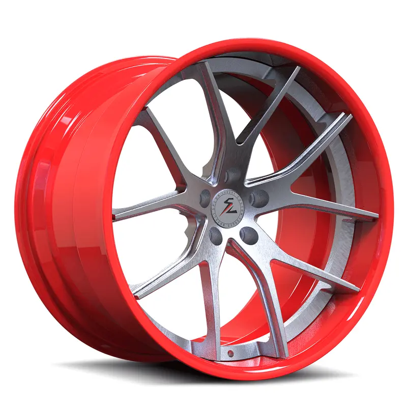 Sc-04 Custom Super Concave Polished Orange, Orange Wheels 1