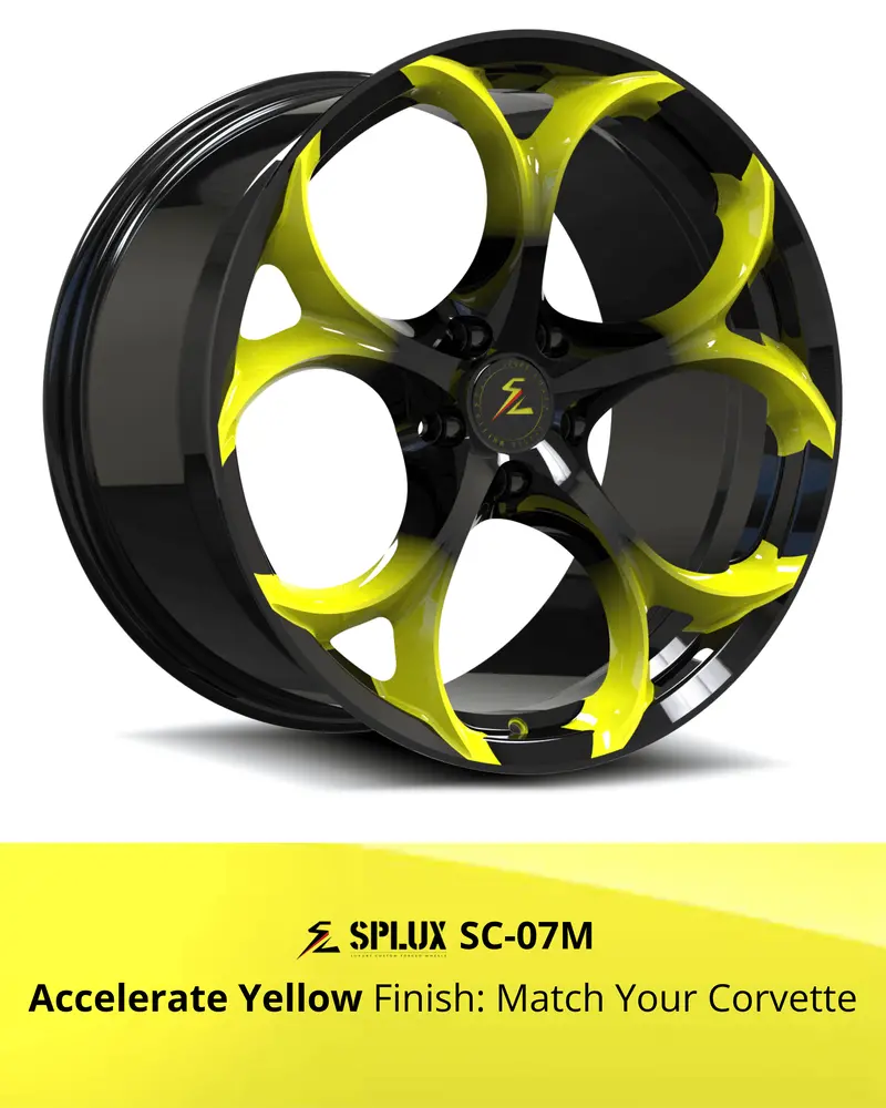 Sc-07M Corvette C8 Stingray/Z51 Accelerate Yellow 19X8.5 20X11, 20X9 21X12 1