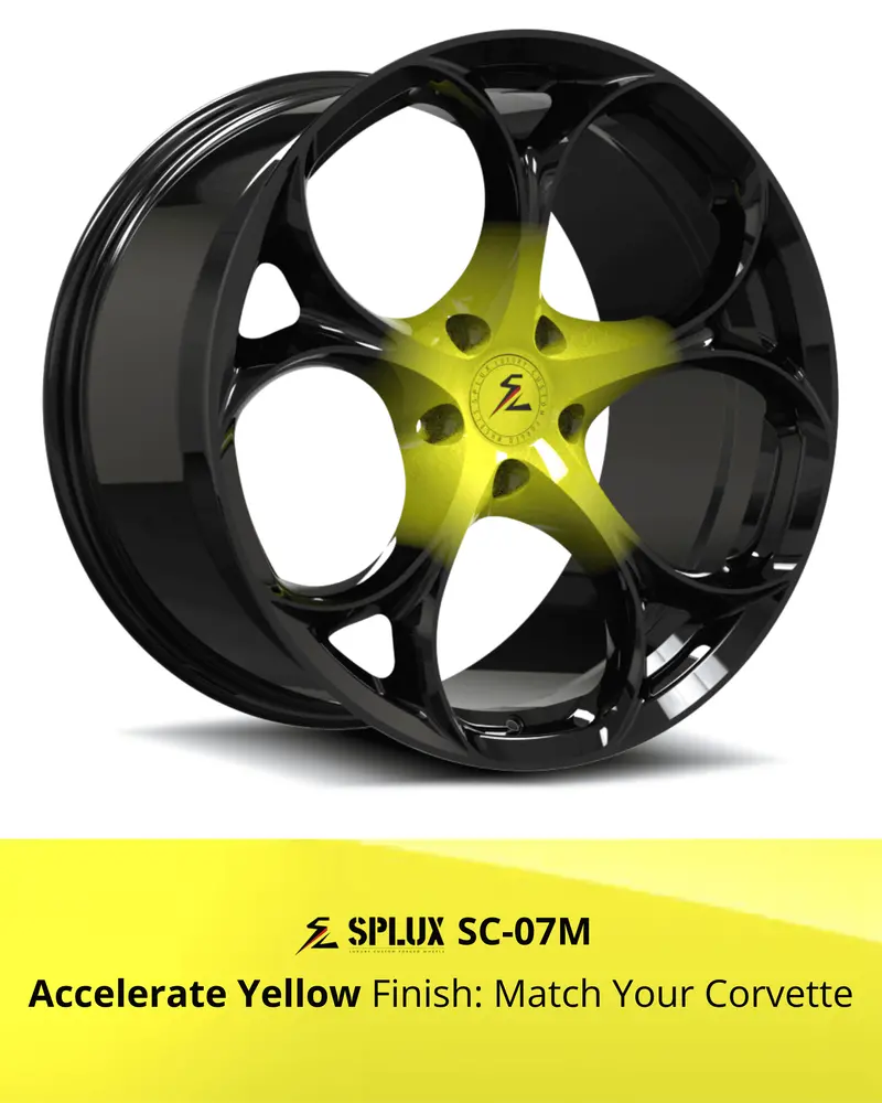 Sc-07M Corvette C8 Stingray/Z51 Accelerate Yellow 19X8.5 20X11, 20X9 21X12 5