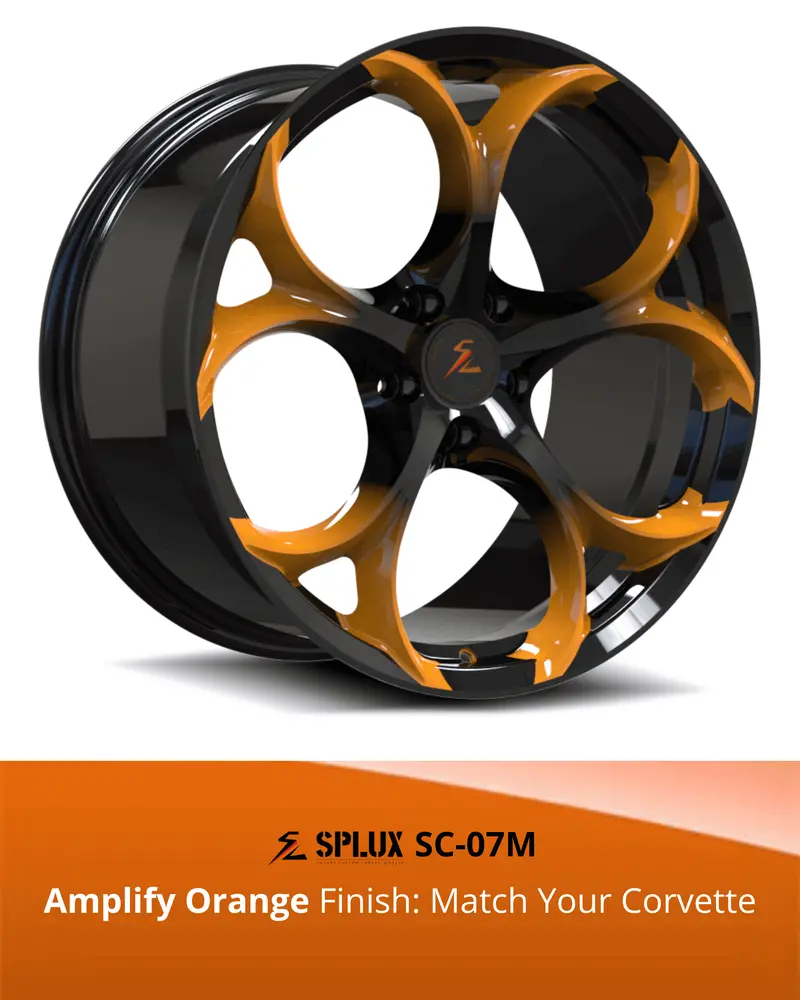 Sc-07M Corvette C8 Stingray/Z51 Amplify Orange 19X8.5 20X11, 20X9 21X12 1