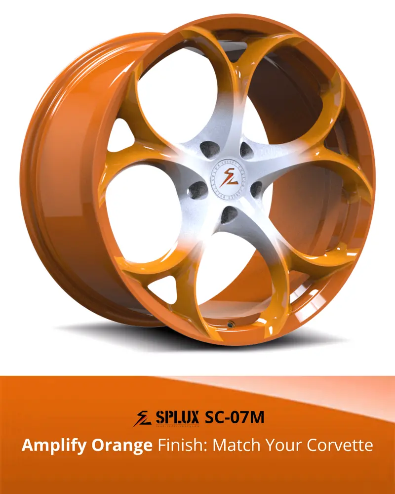 Sc-07M Corvette C8 Stingray/Z51 Amplify Orange 19X8.5 20X11, 20X9 21X12 13