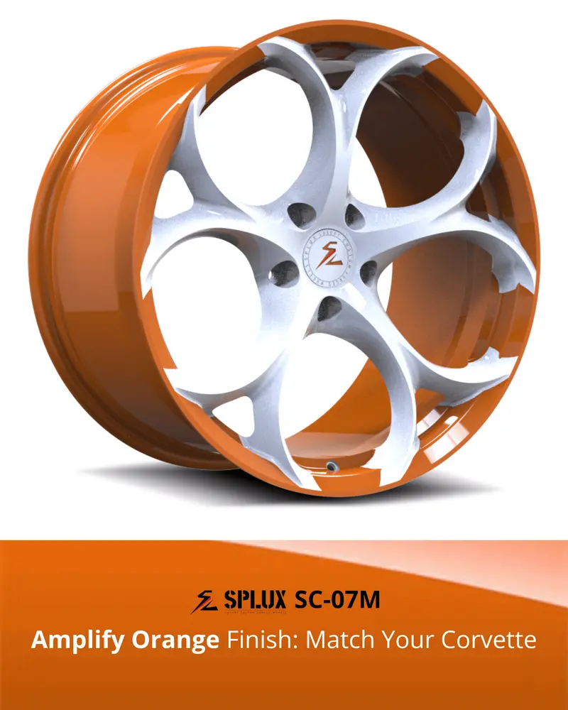 Sc-07M Corvette C8 Stingray/Z51 Amplify Orange 19X8.5 20X11, 20X9 21X12 14