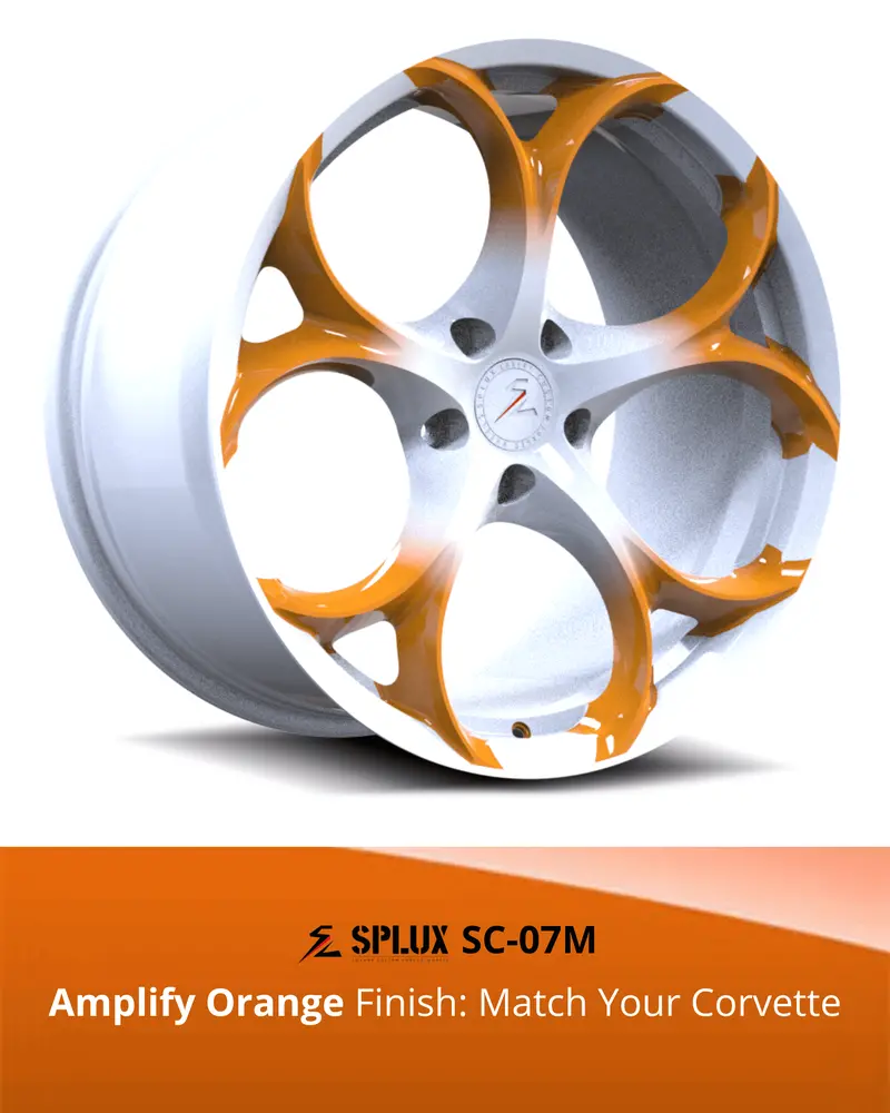Sc-07M Corvette C8 Stingray/Z51 Amplify Orange 19X8.5 20X11, 20X9 21X12 15