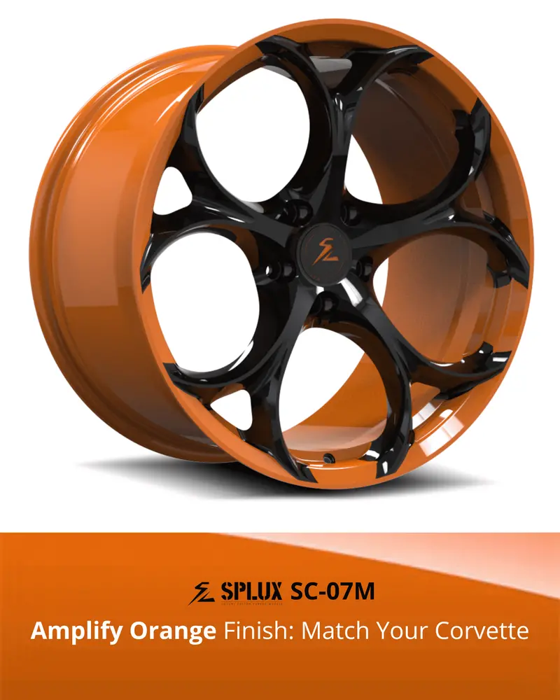 Sc-07M Corvette C8 Stingray/Z51 Amplify Orange 19X8.5 20X11, 20X9 21X12 8
