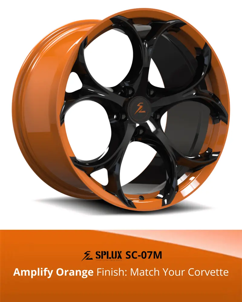 Sc-07M Corvette C8 Stingray/Z51 Amplify Orange 19X8.5 20X11, 20X9 21X12 9