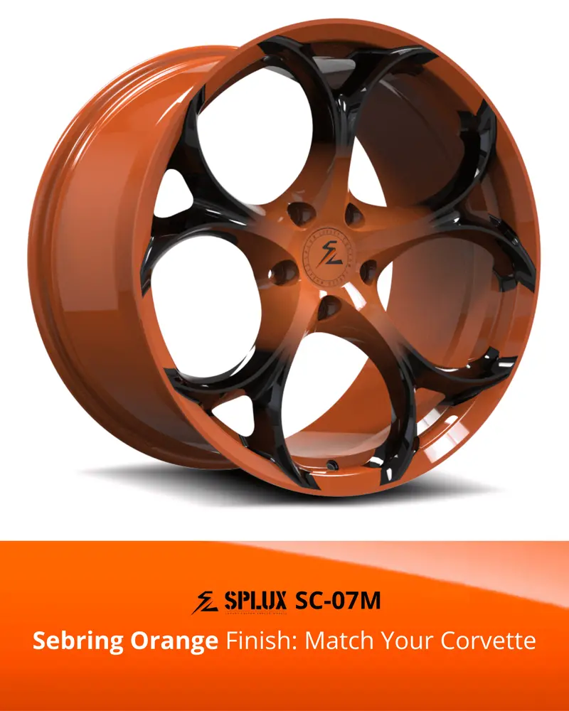 Sc-07M Corvette C8 Stingray/Z51 Sebring Orange 19X8.5 20X11, 20X9 21X12 5