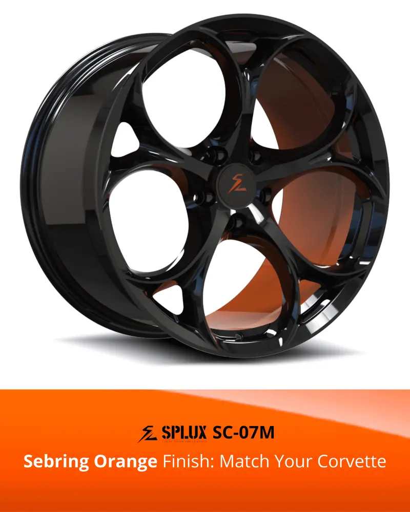 Sc-07M Corvette C8 Stingray/Z51 Sebring Orange 19X8.5 20X11, 20X9 21X12 6