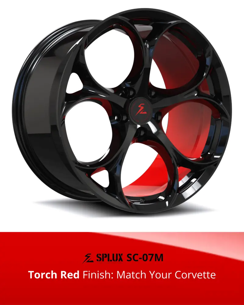 Sc-07M Corvette C8 Stingray/Z51 Torch Red 19X8.5 20X11, 20X9 21X12 4