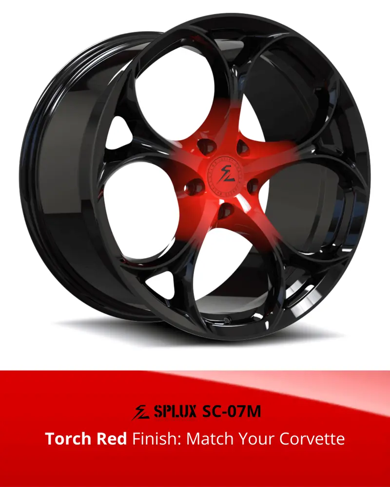 Sc-07M Corvette C8 Stingray/Z51 Torch Red 19X8.5 20X11, 20X9 21X12 5