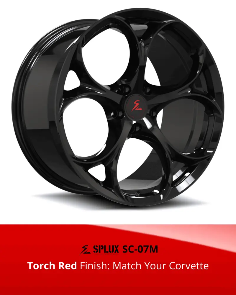 Sc-07M Corvette C8 Stingray/Z51 Torch Red 19X8.5 20X11, 20X9 21X12 7